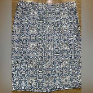 Lace Patterned Pencil Skirt